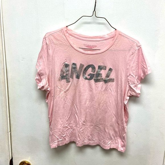 Victoria’s Secret Pink Angel Crop Top size Large - Picture 2 of 2